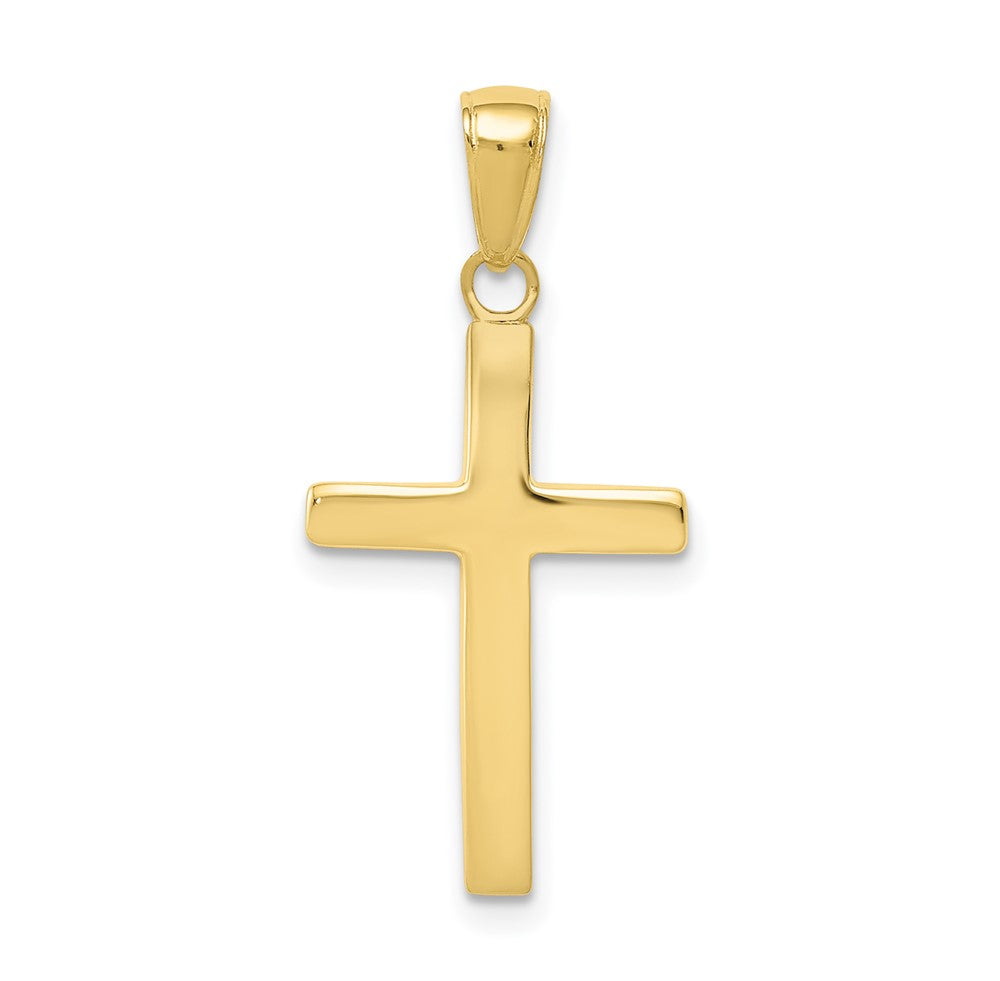 Polished Cross Pendant in 10k Yellow Gold