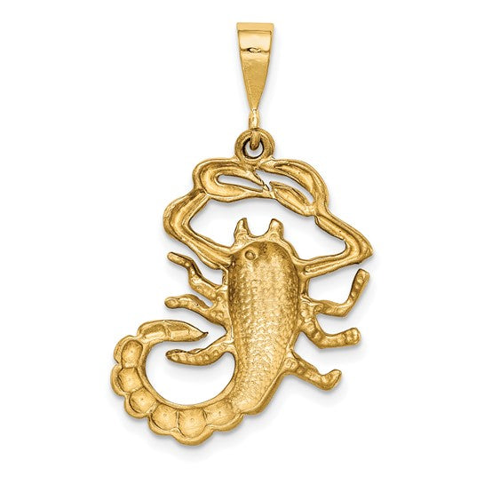10k Gold Scorpio Pendant