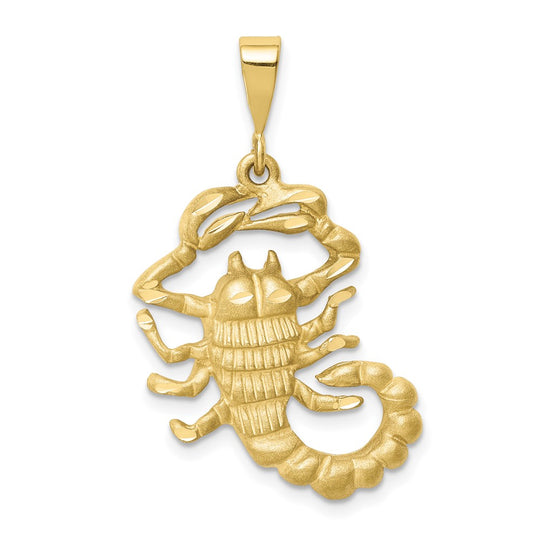 10k Gold Scorpio Pendant