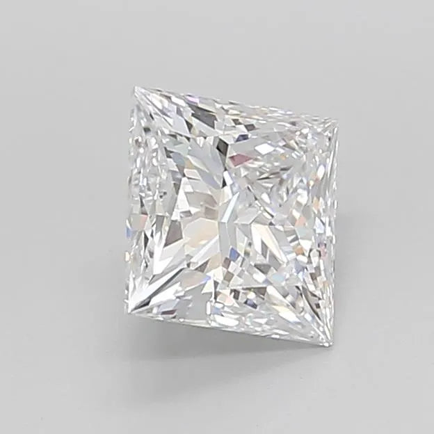 2.07ct Princess Lab Grown Diamond (Colour D, Clarity IF, Cut EX, IGI Certified)