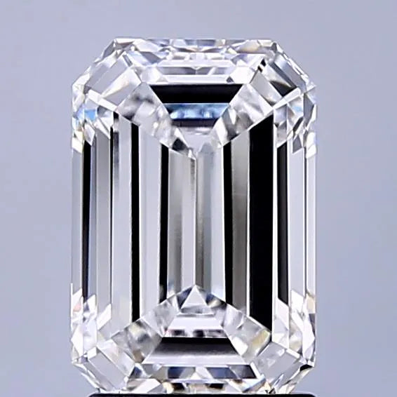 2.20ct Emerald Lab Grown Diamond (Colour D, Clarity IF, IGI Certified)