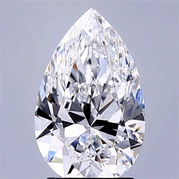 2.25ct Pear Lab Grown Diamond (Colour D, Clarity VVS2, IGI Certified)