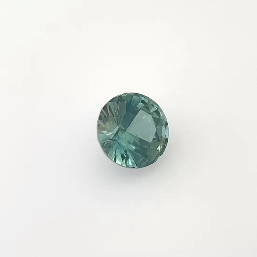 2.61ct Round Natural Sapphire (Colour Teal, Clarity Eye Clean, Cut Faceted)