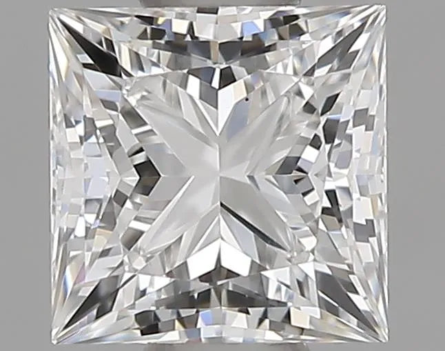 0.50ct Princess Natural Diamond (Colour F, Clarity VS2, GIA Certified)