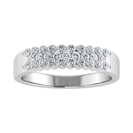 Diamante 1/2 Ct.Tw. Banda de moda en oro blanco de 14 quilates