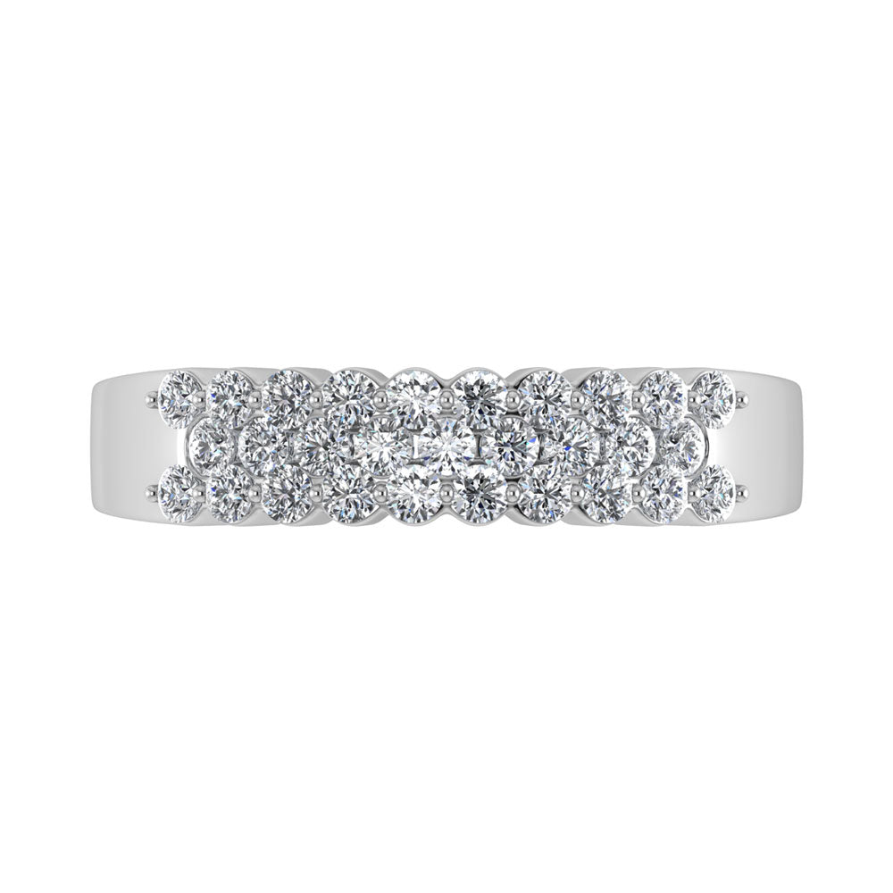 Diamante 1/2 Ct.Tw. Banda de moda en oro blanco de 14 quilates