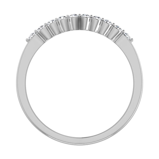 Diamante 1/2 Ct.Tw. Banda de moda en oro blanco de 14 quilates