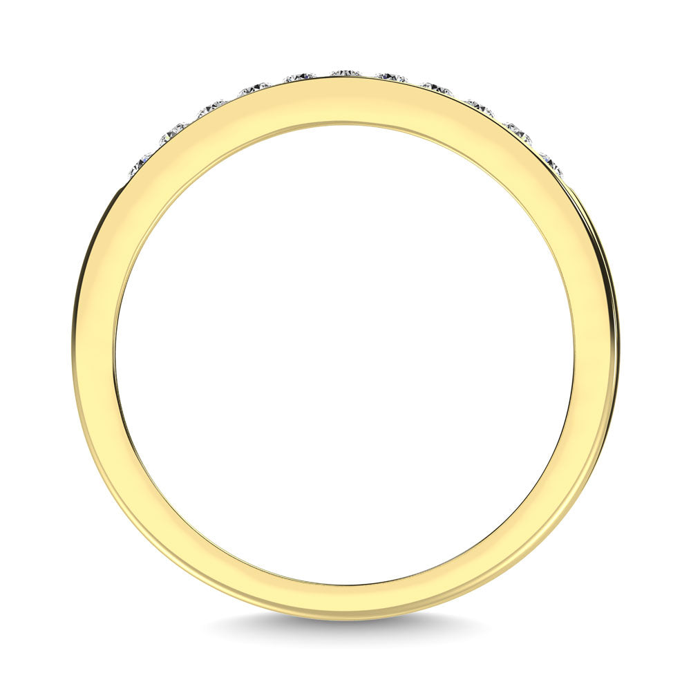 Oro amarillo de 10 quilates de 1/5 qt.Tw. Alianza de aniversario de diamantes