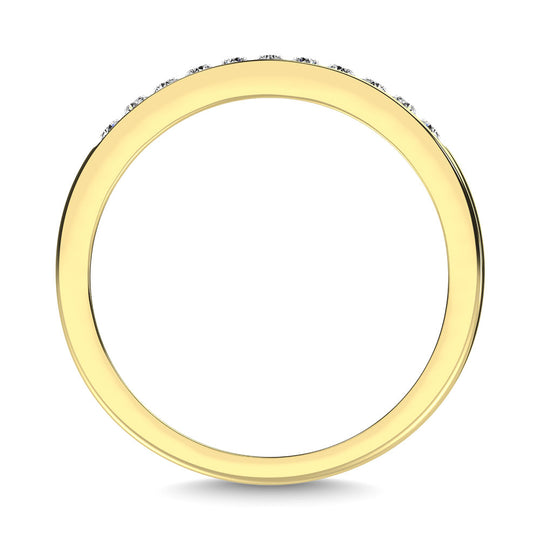 Oro amarillo de 10 quilates de 1/5 qt.Tw. Alianza de aniversario de diamantes
