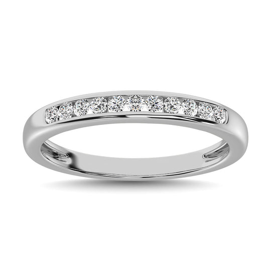 10K White Gold 1/4 ct. Diamond Anniversary Band