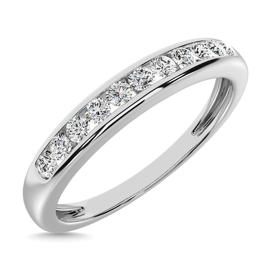 10K White Gold 1/4 ct. Diamond Anniversary Band