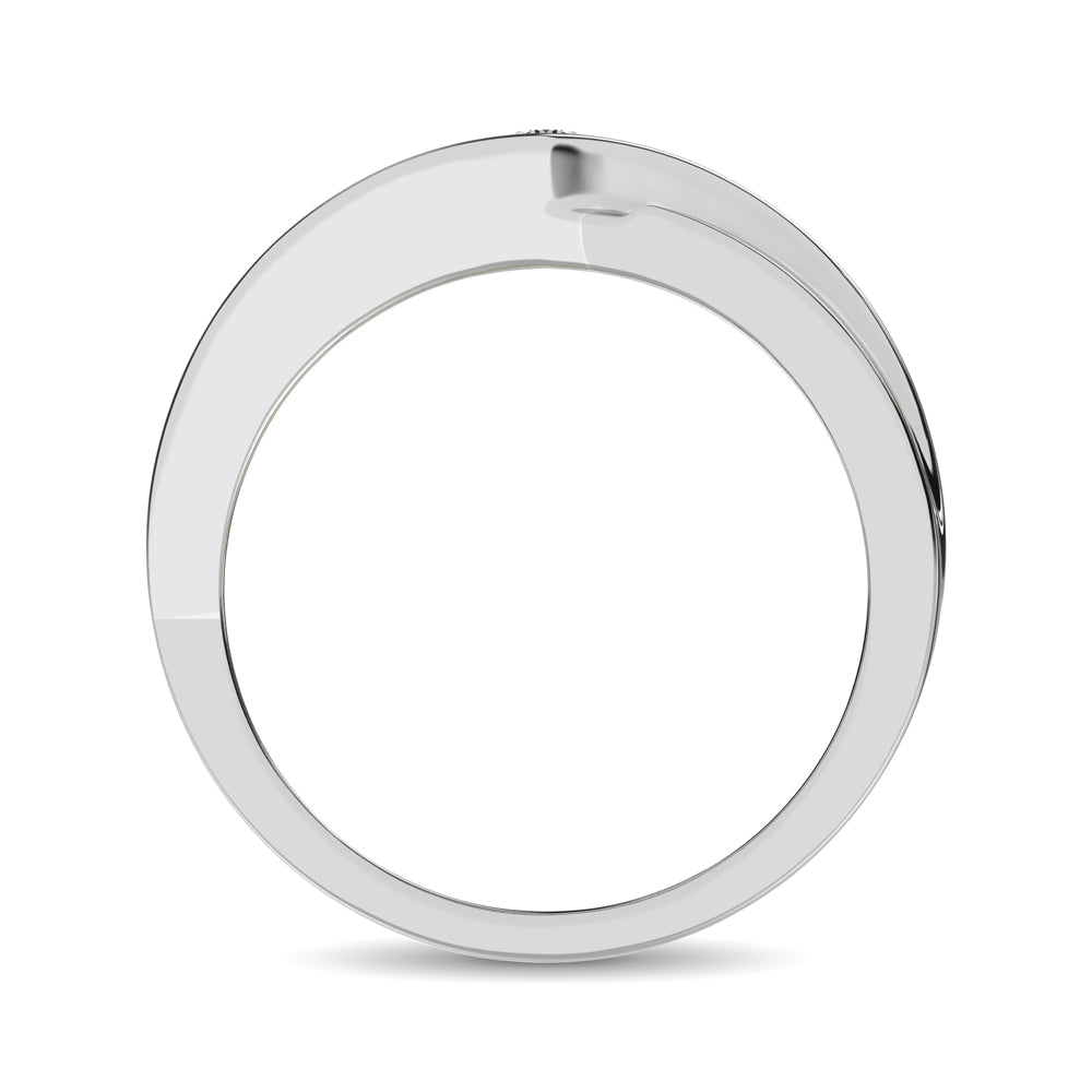 10K White Gold 1/4 ct. Tw. Men's Diamond Band