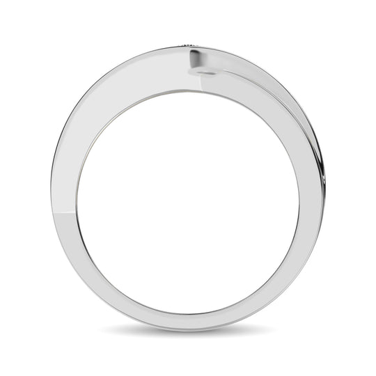10K White Gold 1/4 ct. Tw. Men's Diamond Band
