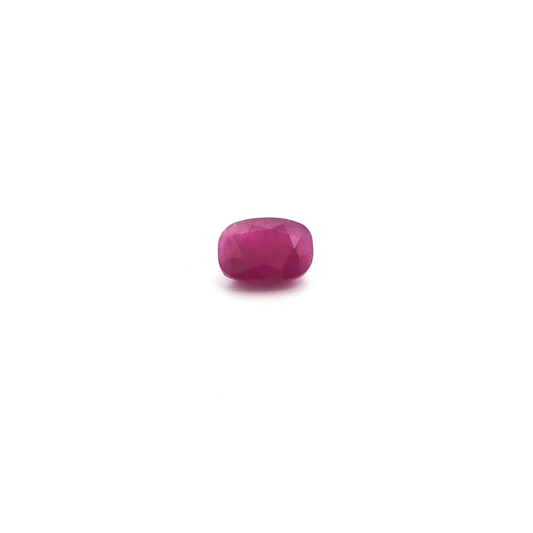 3.32ct Cushion Natural Ruby (Colour Red, Clarity Moderately Included, Cut Faceted)