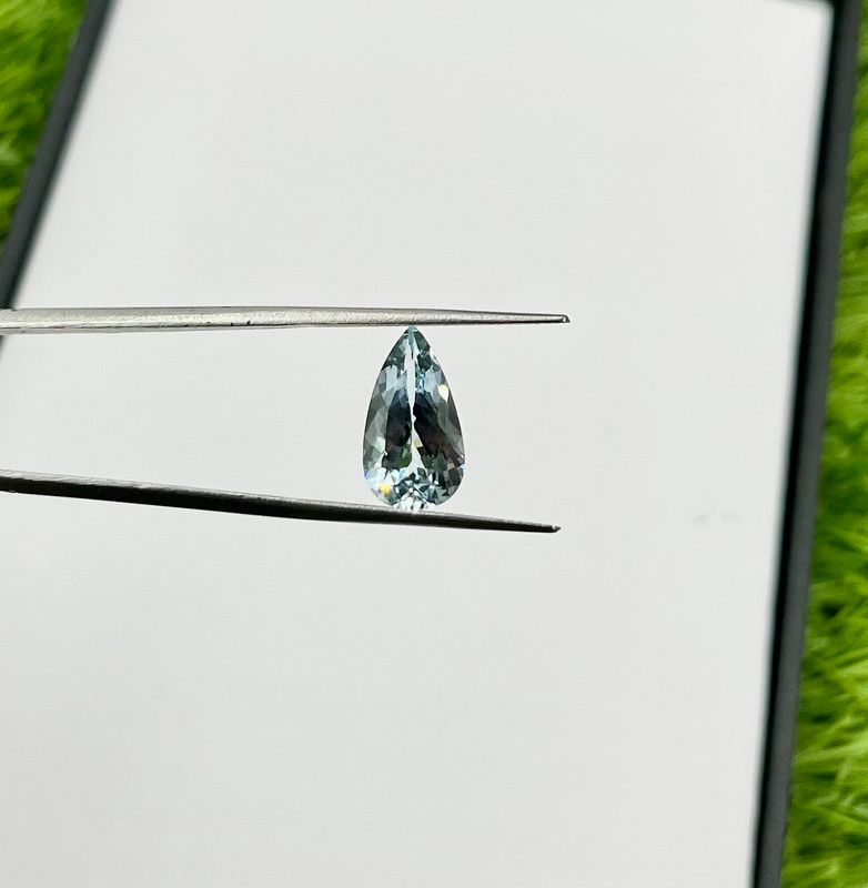 3.40ct Pear Natural Aquamarine (Colour Blue, Clarity Slightly Included, Cut Faceted)