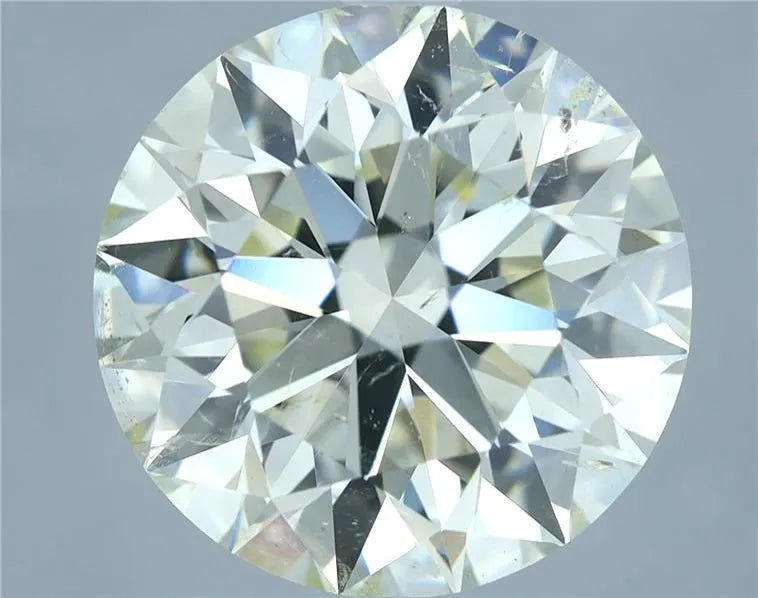 3.54ct Round Natural Diamond (Colour K, Clarity SI2, Cut EX, IGI Certified)