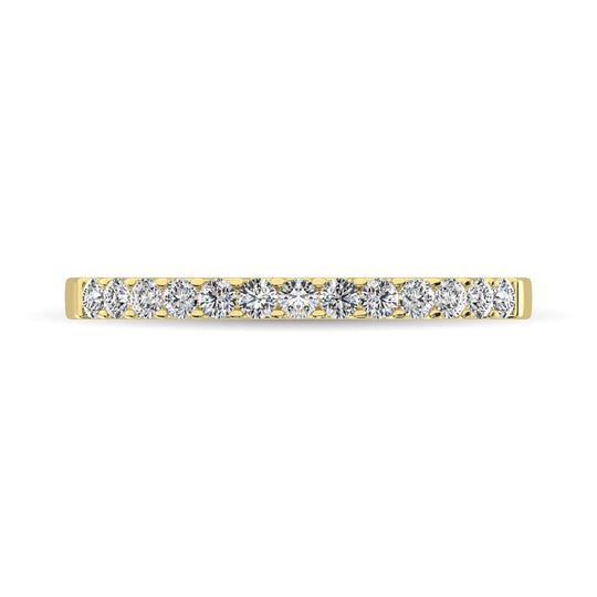 Banda de M√°quina para Mujer con Diamantes de 1/5 qt en Oro Amarillo de 14k
