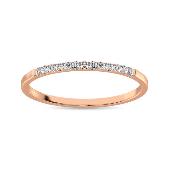 1/3 Ct. Diamond Tw. Women's Machine Cut Band in 14K Rose Gold