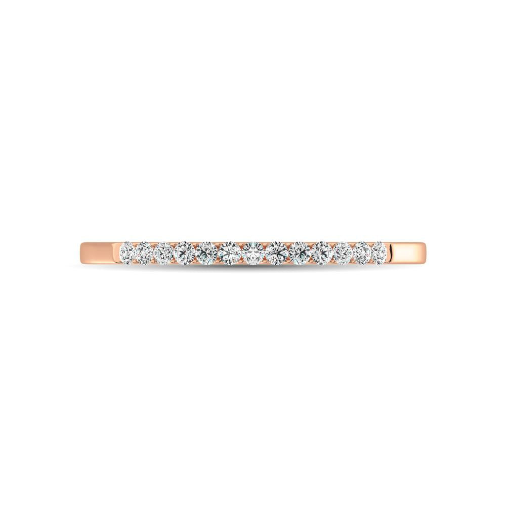 1/3 Ct. Diamond Tw. Women's Machine Cut Band in 14K Rose Gold