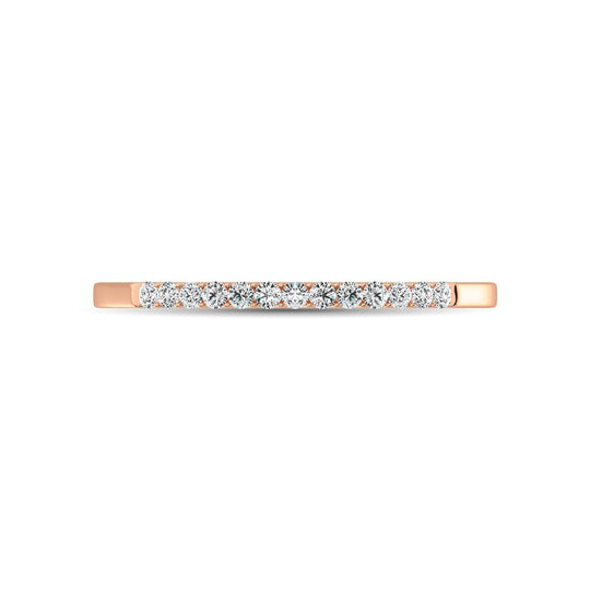 1/3 Ct. Diamond Tw. Women's Machine Cut Band in 14K Rose Gold