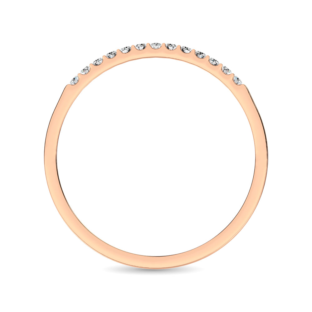 1/3 Ct. Diamond Tw. Women's Machine Cut Band in 14K Rose Gold