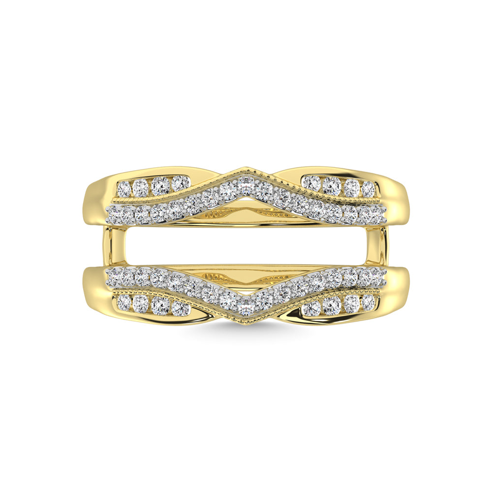 1/3 ct Diamond Guard Ring in 14k Yellow Gold