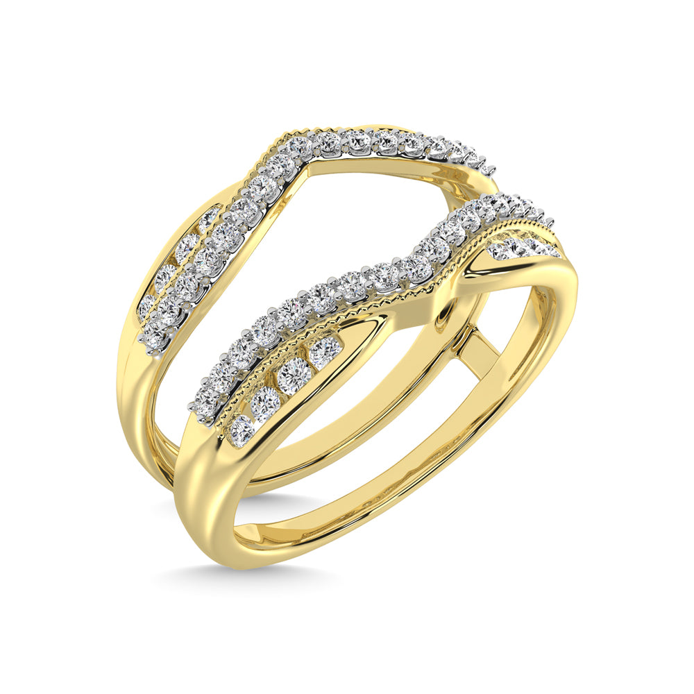1/3 ct Diamond Guard Ring in 14k Yellow Gold