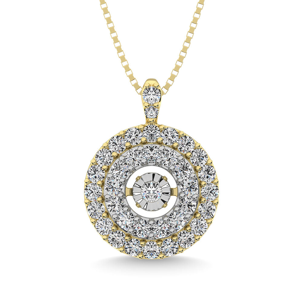 3/8 Ct. Tw. Diamond Brilliant Pendant in 10K Yellow Gold