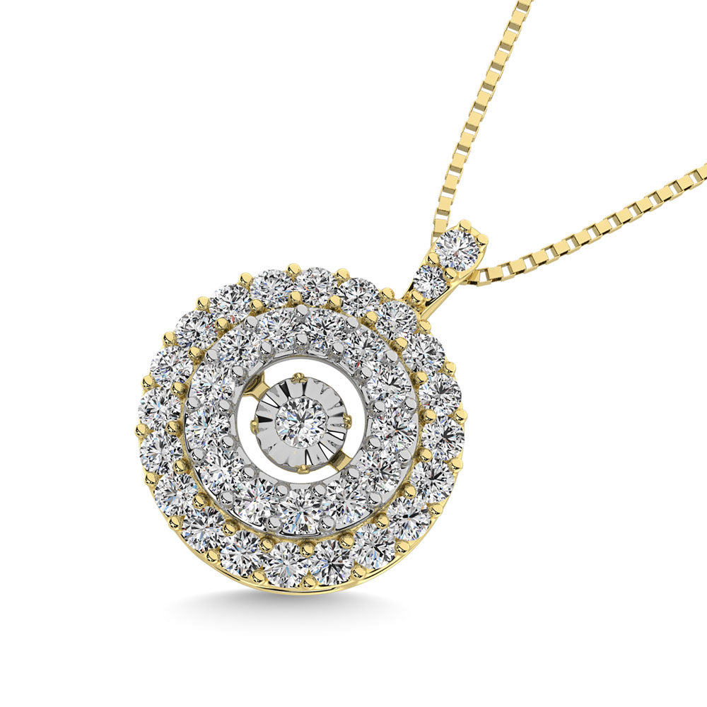 3/8 Ct. Tw. Diamond Brilliant Pendant in 10K Yellow Gold