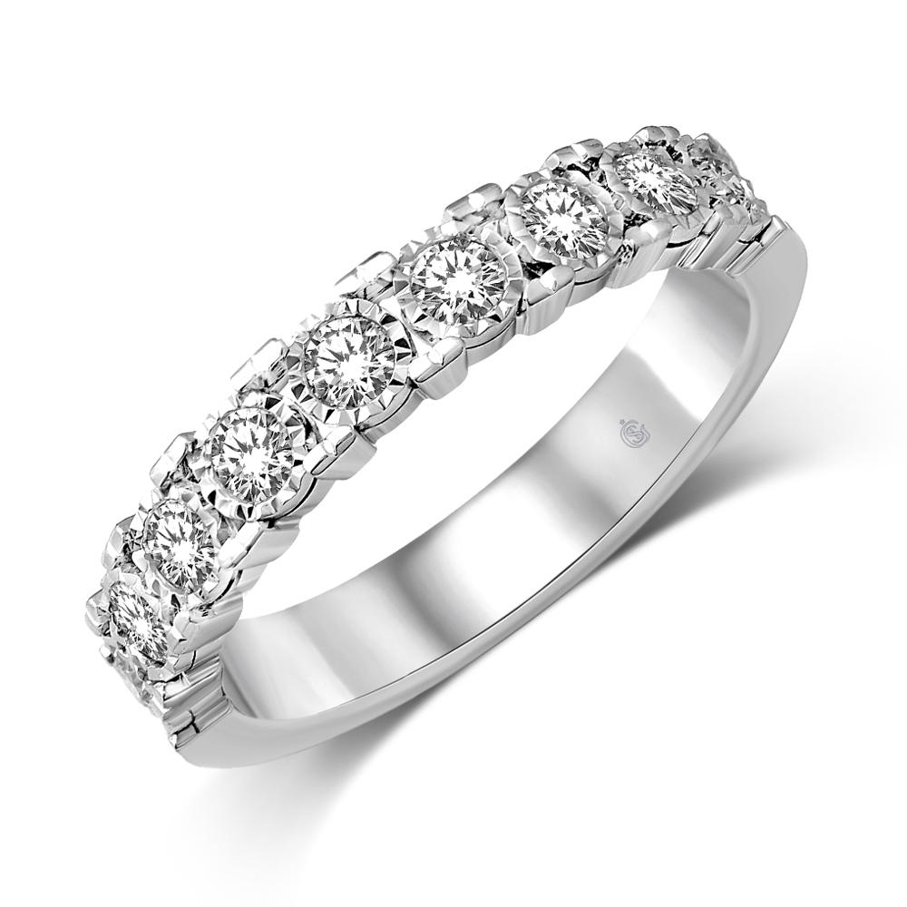 Ladies' 1/2 ct Diamond Ring in 10k White Gold