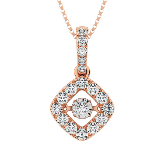 3/8 Ct. Tw. Diamond Brilliant Fashion Pendant in 14k Rose Gold