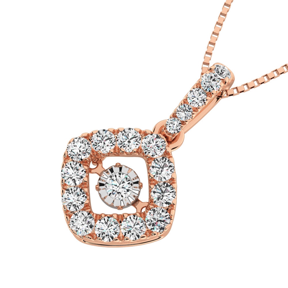 3/8 Ct. Tw. Diamond Brilliant Fashion Pendant in 14k Rose Gold