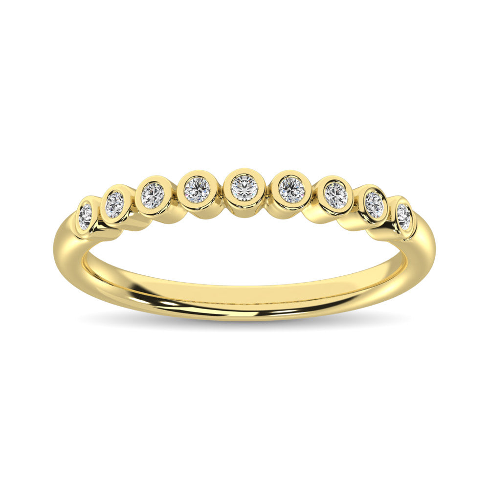 1/10 Ct. Tw. Diamond Stackable Band in 14K Rose Gold