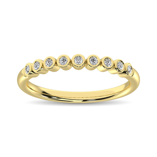 1/10 Ct. Tw. Diamond Stackable Band in 14K Rose Gold