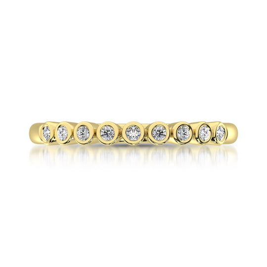 1/10 Ct. Tw. Diamond Stackable Band in 14K Rose Gold