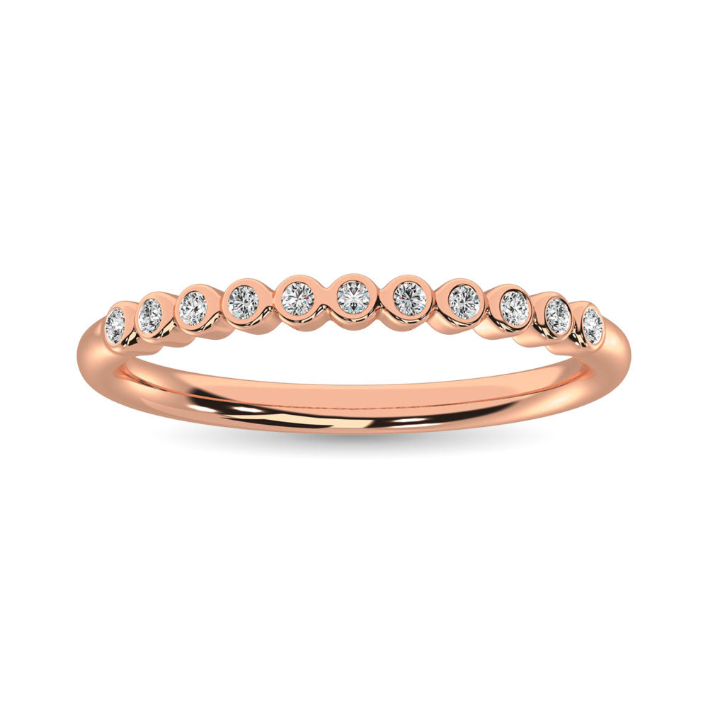 1/20 Ct. Tw. Diamond Stackable Ring in 10K Rose Gold