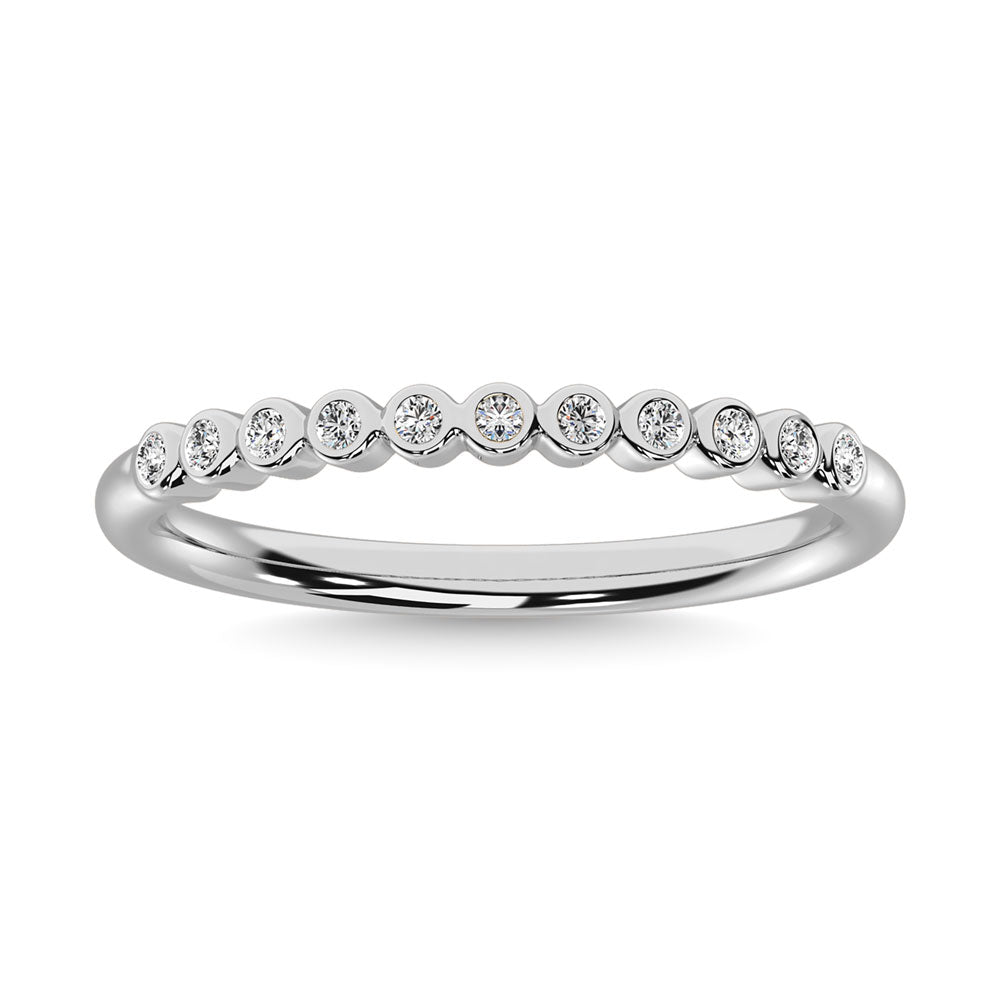 1/20 Ct. Tw. Diamond Stackable Band in 10K White Gold