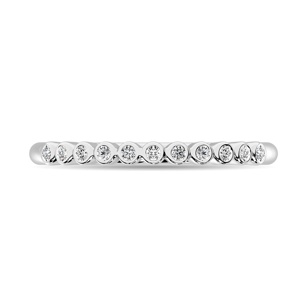 1/20 Ct. Tw. Diamond Stackable Band in 10K White Gold