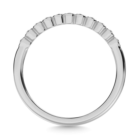 Diamante 1/20 Ct.Tw. Banda apilable en oro blanco de 10 quilates