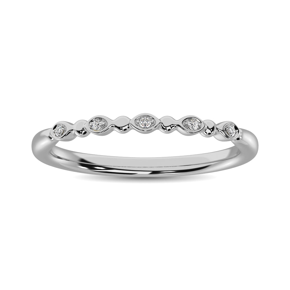 1/50 Ct. Tw. Diamond Stackable Band in 10K White Gold