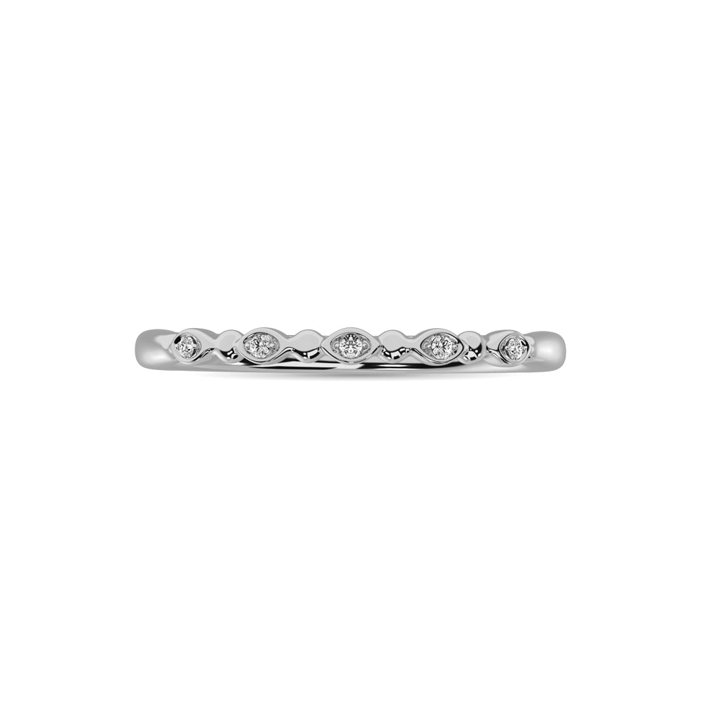 1/50 Ct. Tw. Diamond Stackable Band in 10K White Gold