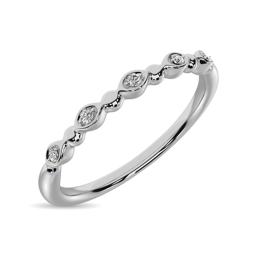 1/50 Ct. Tw. Diamond Stackable Band in 10K White Gold