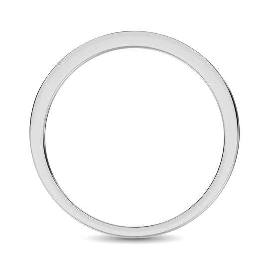 Diamante 1/5 Ct.Tw. Banda a m√°quina con juego de canales en oro blanco de 14 k