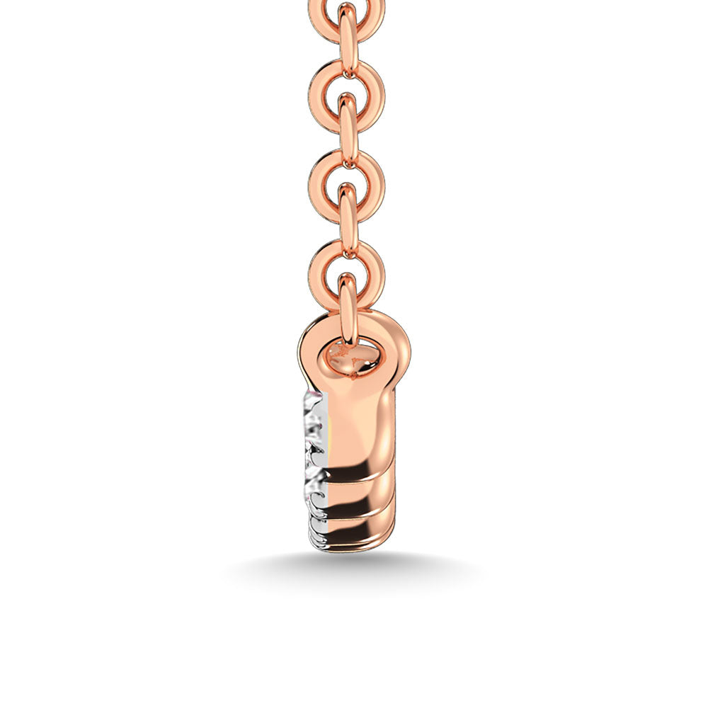 1/10 Ct. Tw. Diamond Fashion Necklace in 10K Rose Gold