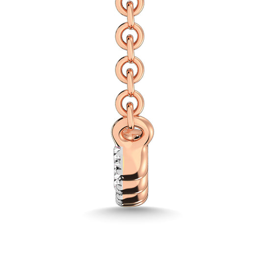1/10 Ct. Tw. Diamond Fashion Necklace in 10K Rose Gold