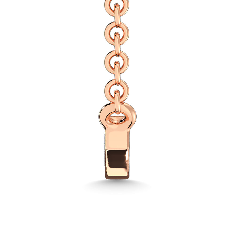 1/10 Ct. Tw. Diamond Fashion Necklace in 10K Rose Gold