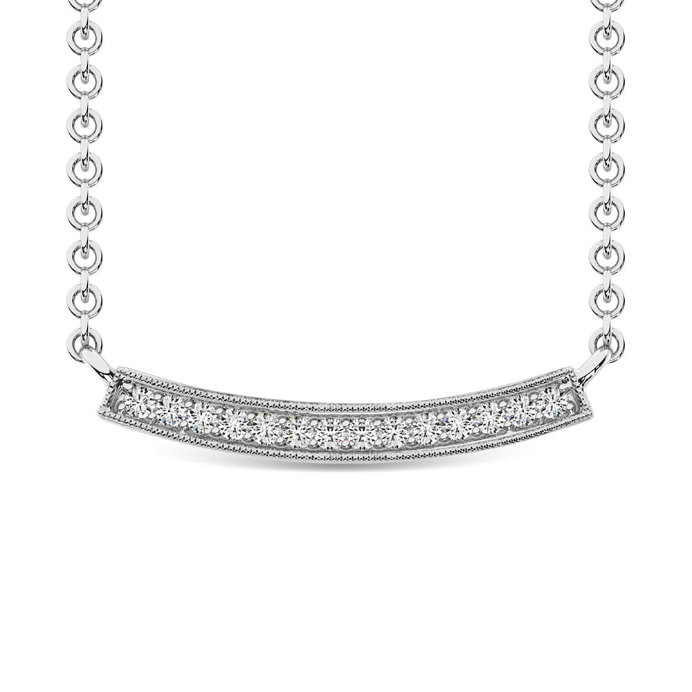1/10 Ct. Tw. Diamond Fashion Necklace in 10K White Gold