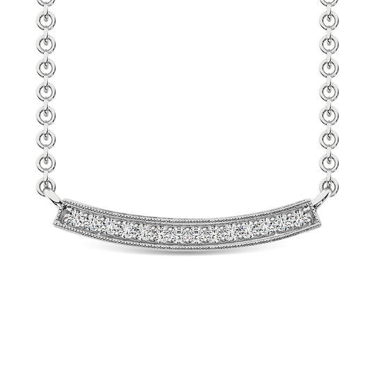 1/10 Ct. Tw. Diamond Fashion Necklace in 10K White Gold