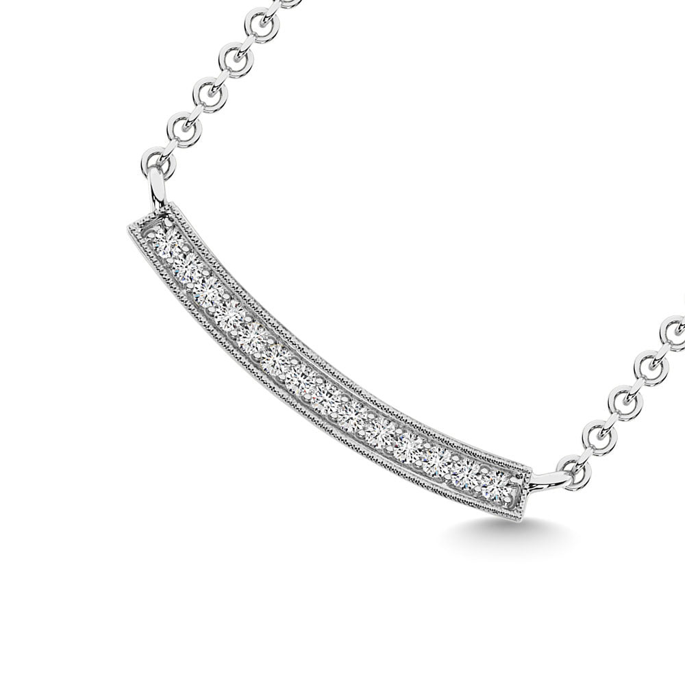 1/10 Ct. Tw. Diamond Fashion Necklace in 10K White Gold