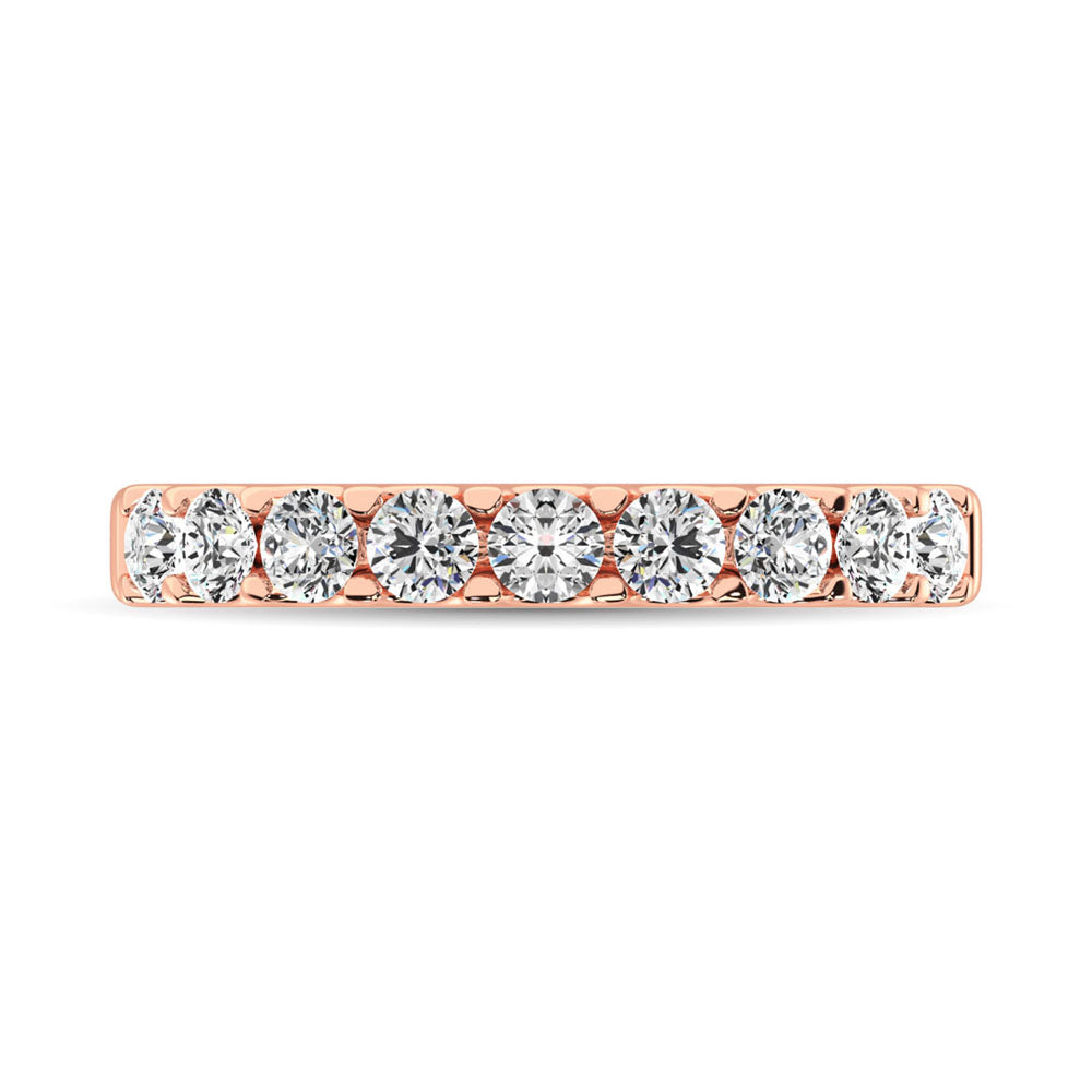 3/4 ct. 14K Rose Gold Diamond 9th Stone Anniversary Band